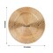 Gold 6 Metallic 13" Swirl Rattan Acrylic Round Charger Plates Party Tableware